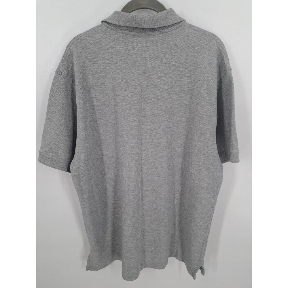 L.L.Bean Men's Grey Wrinkle Resistant 100% Cotton Polo Size L Reg - Picture 2 of 3